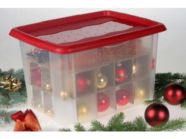 Boîte de rangement pour boules de Noël